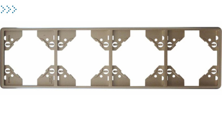 Вертикальная 4-ная  рамка, платина (50942 TPL)